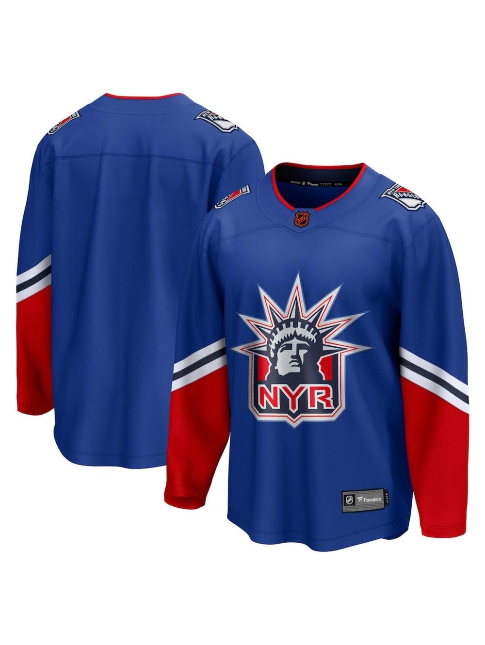 Men's New York Rangers Fanatics Royal Special Edition 2.0 Breakaway Blank Jersey